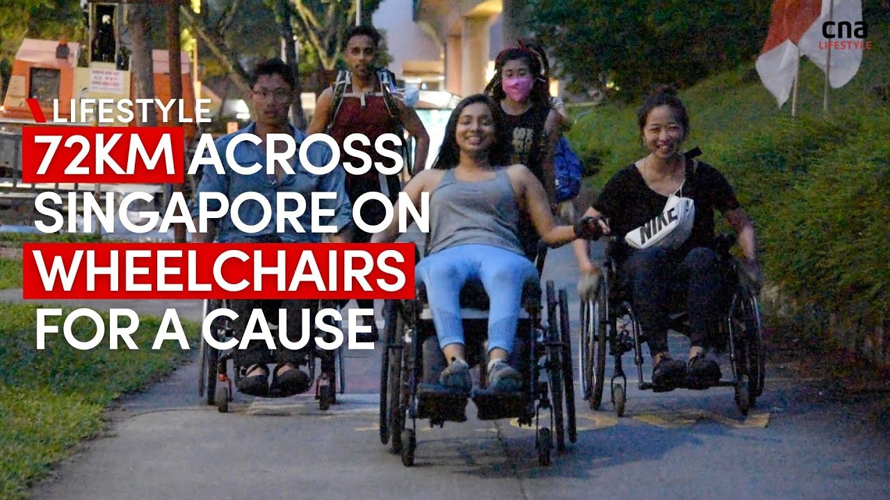 Travelling 72km across Singapore on wheelchairs to support people with disabilities | CNA Lifestyle