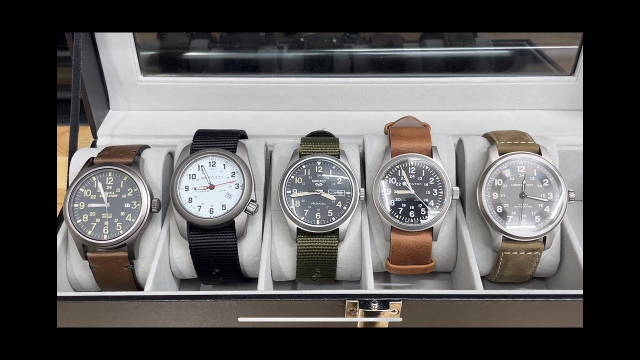 Field Military Watches from $50-$1,000!  What's the Difference?  Hamilton, Seiko, Bertucci, Timex