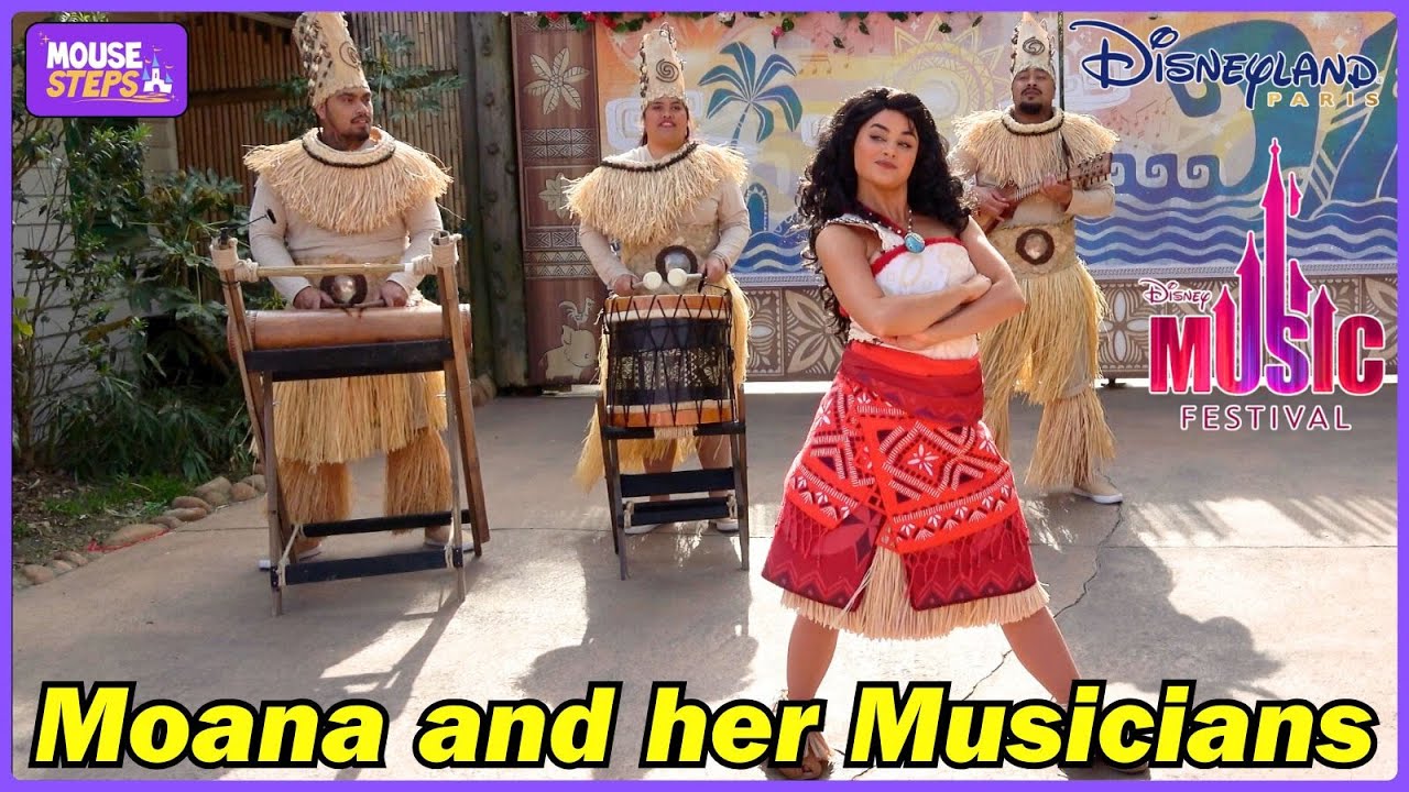 Moana and her Musicians Show at Disney Music Festival in Disneyland Paris 2025