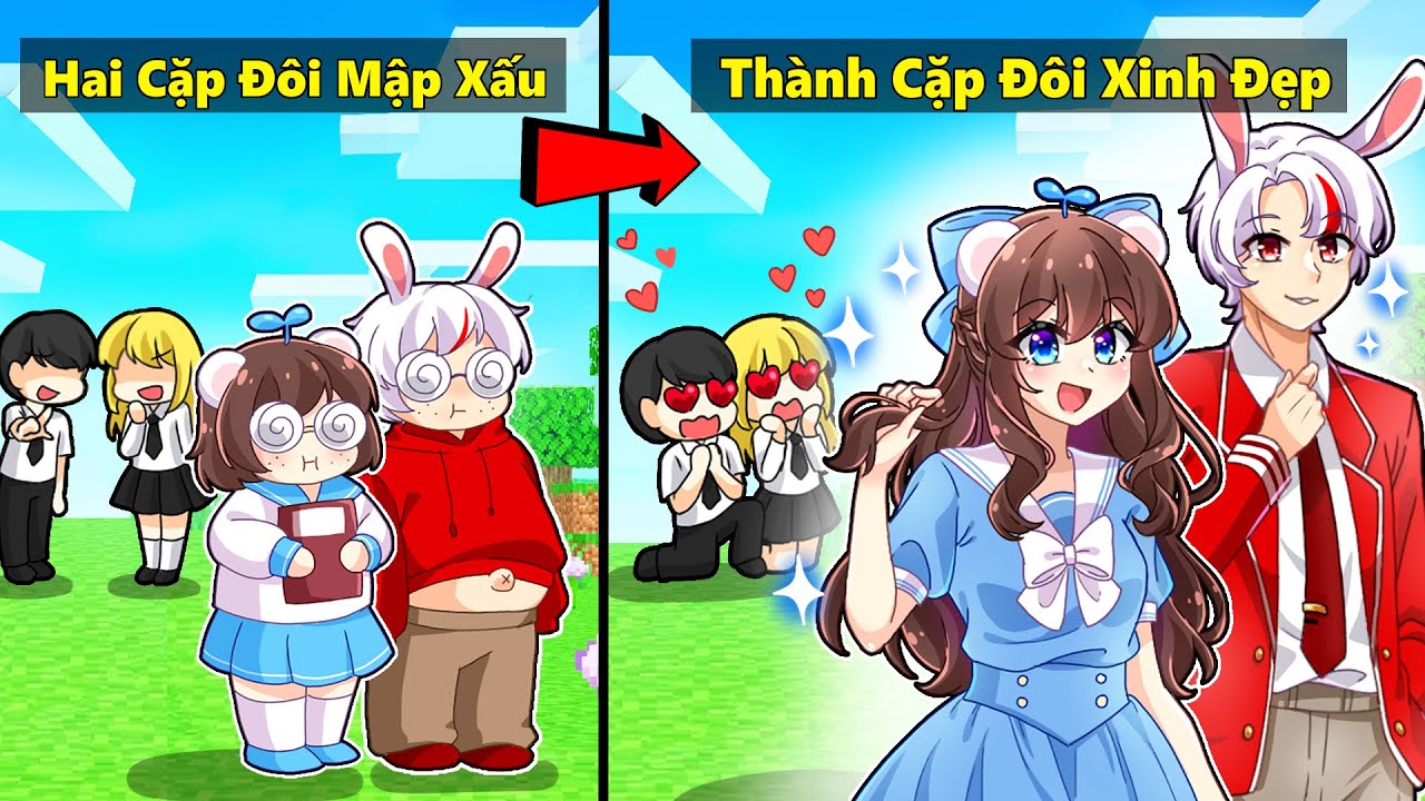 Mèo Simmy Cặp Đôi Mập Xấu Xí Quyết Tâm Giảm Cân Trở Thành Cặp Đôi Xinh Đẹp Nhất Trường Trong Roblox