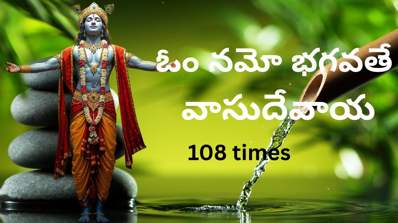 ఓం నమో భగవతే వాసుదేవాయ 108 #108vasudevasmarana #108srikrishnachants