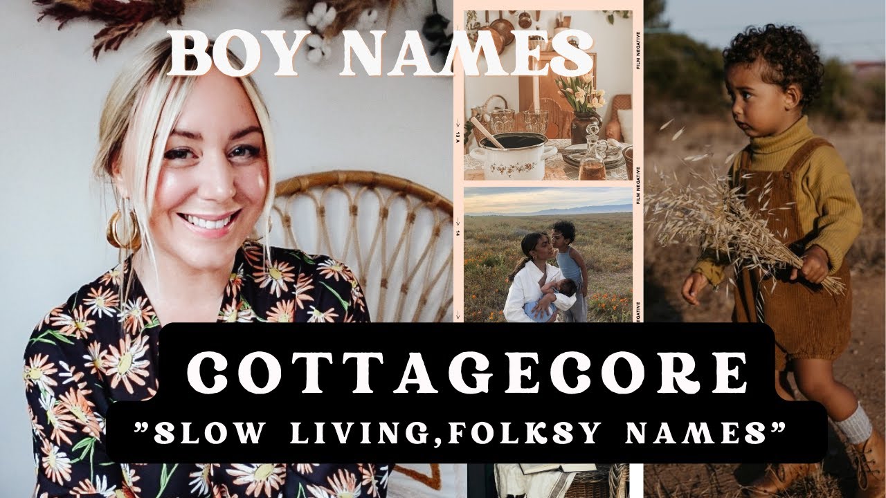 Simple, Folksy "CottageCore" BOY NAMES // Aesthetic Baby Names _ SJ STRUM