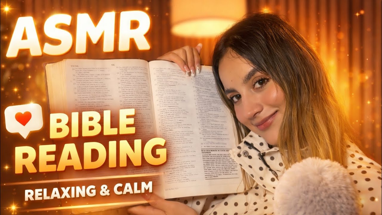 ASMR Cristiano para Dormir 🌙 Lectura Bíblica + Oración para Descansar en Paz