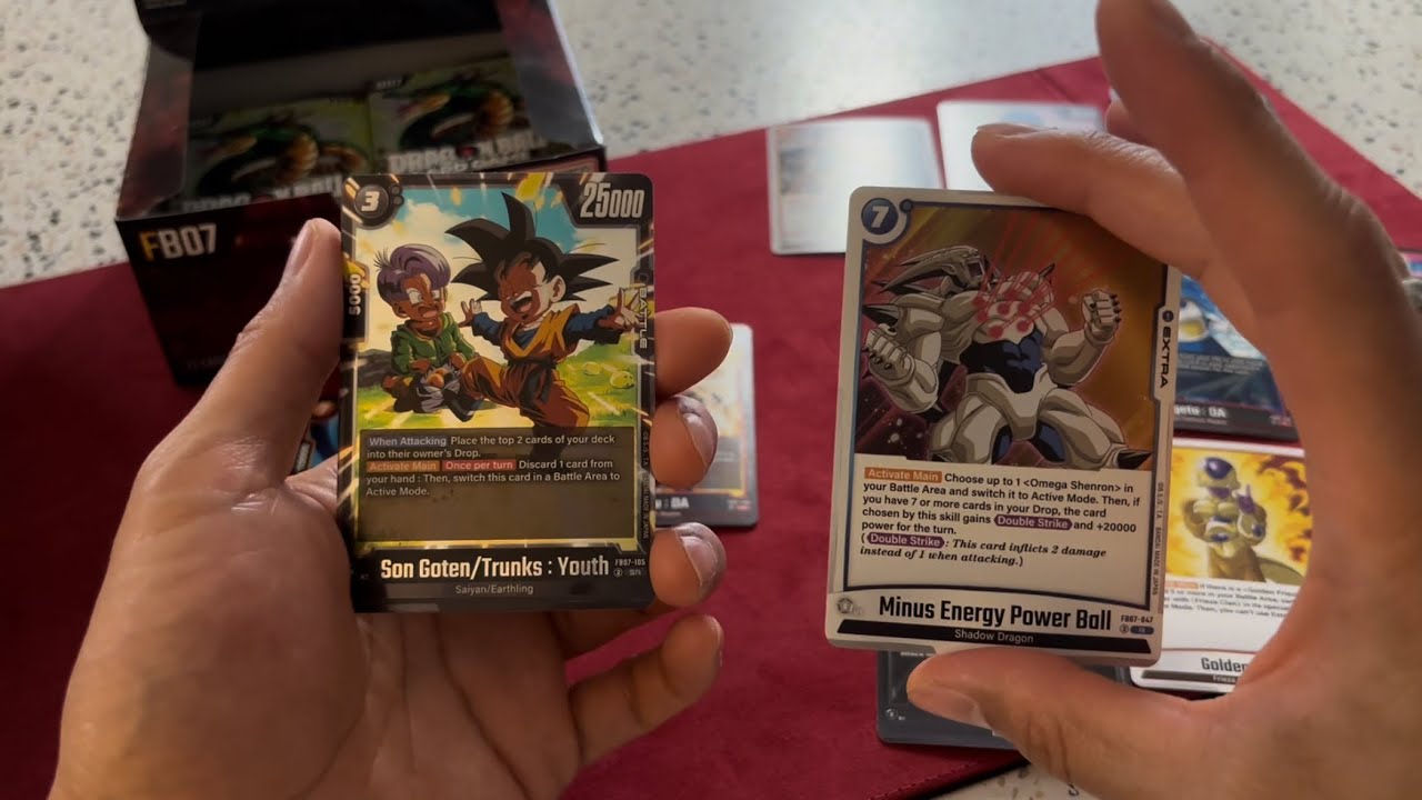 FB07 Pack Opening – SR Goten/Trunks Youth (Black) + Shenron Extra “Minus Energy Power Ball”!