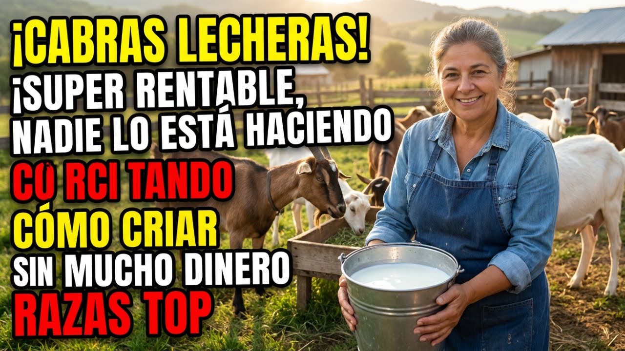 ¡CABRAS LECHERAS!¡ SUPER RENTABLE, _NADIE LO ESTÁ HACIENDO_ ¿Cómo CRIAR SIN MUCHO DINERO__ RAZAS_