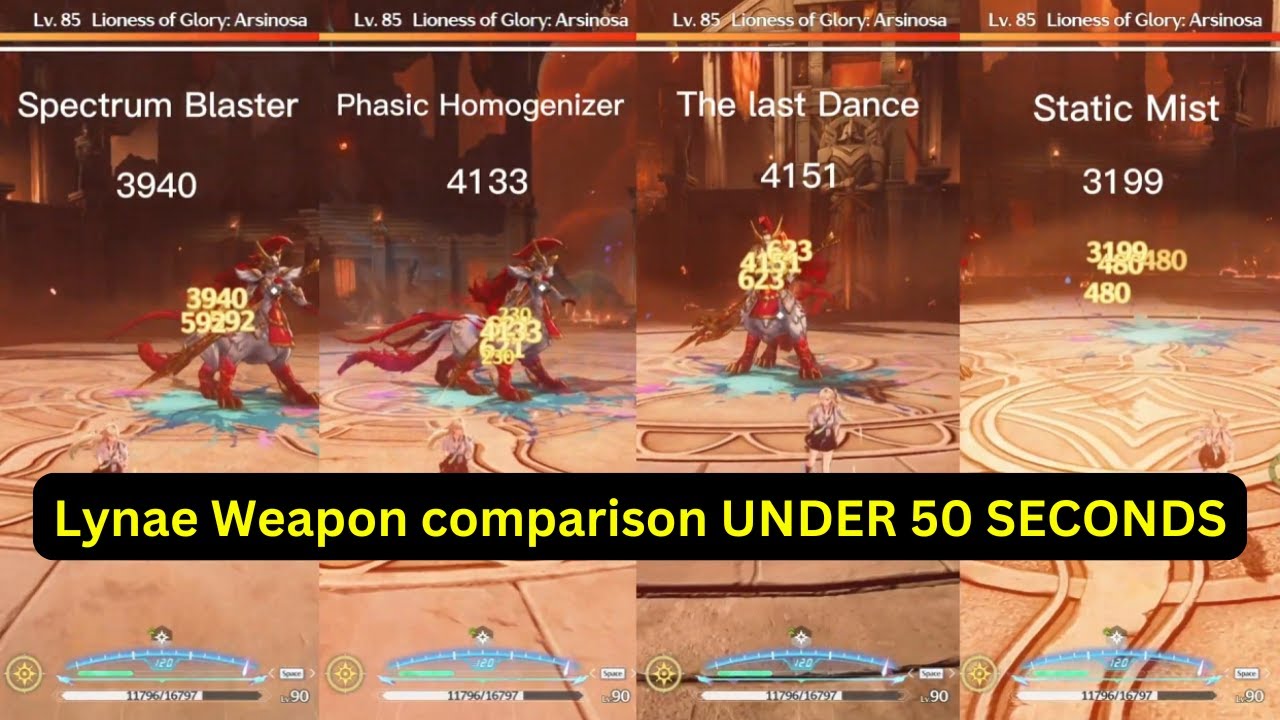 Lynae Weapon Comparison Under 50 Seconds | Wuthering Waves