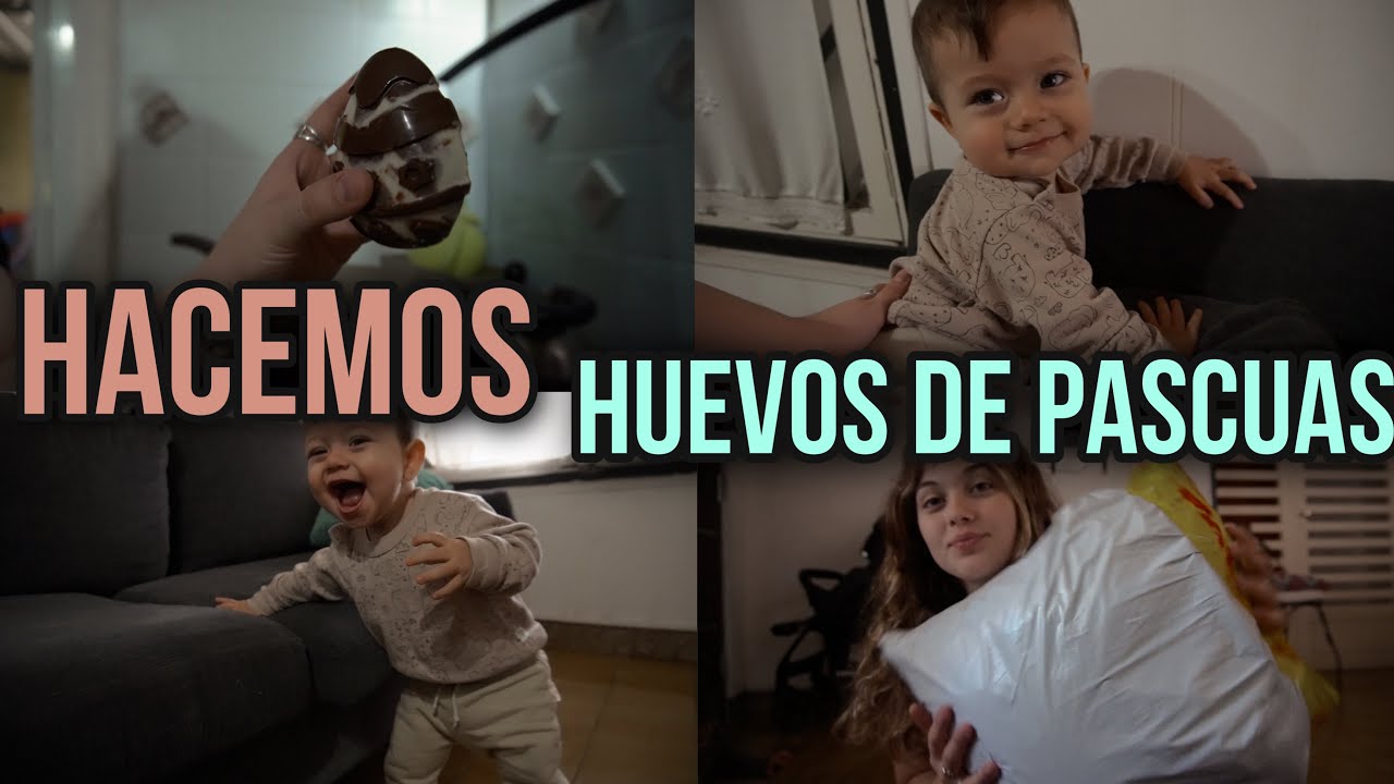 HACIENDO HUEVOS DE PASCUAS 🍫*me llego un paquete de otro país 😨*