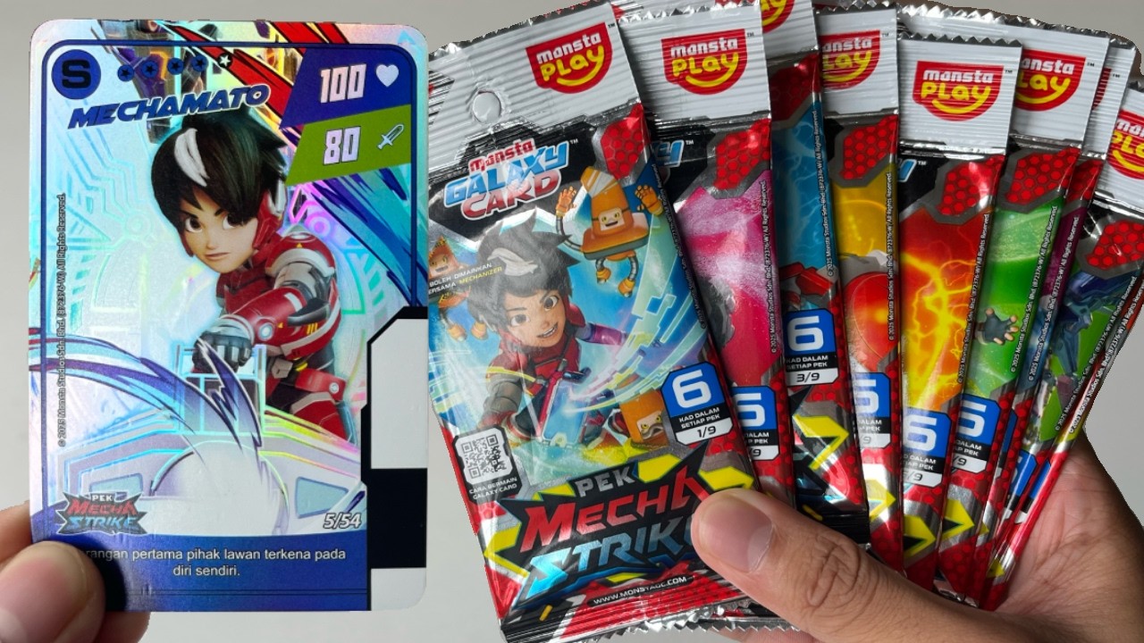 Unboxing Mechamato: Pek Mecha Strike! | Monsta Galaxy Card