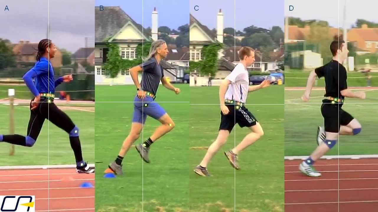 Study of Sprinters' and Distance Runners' Leg Action
