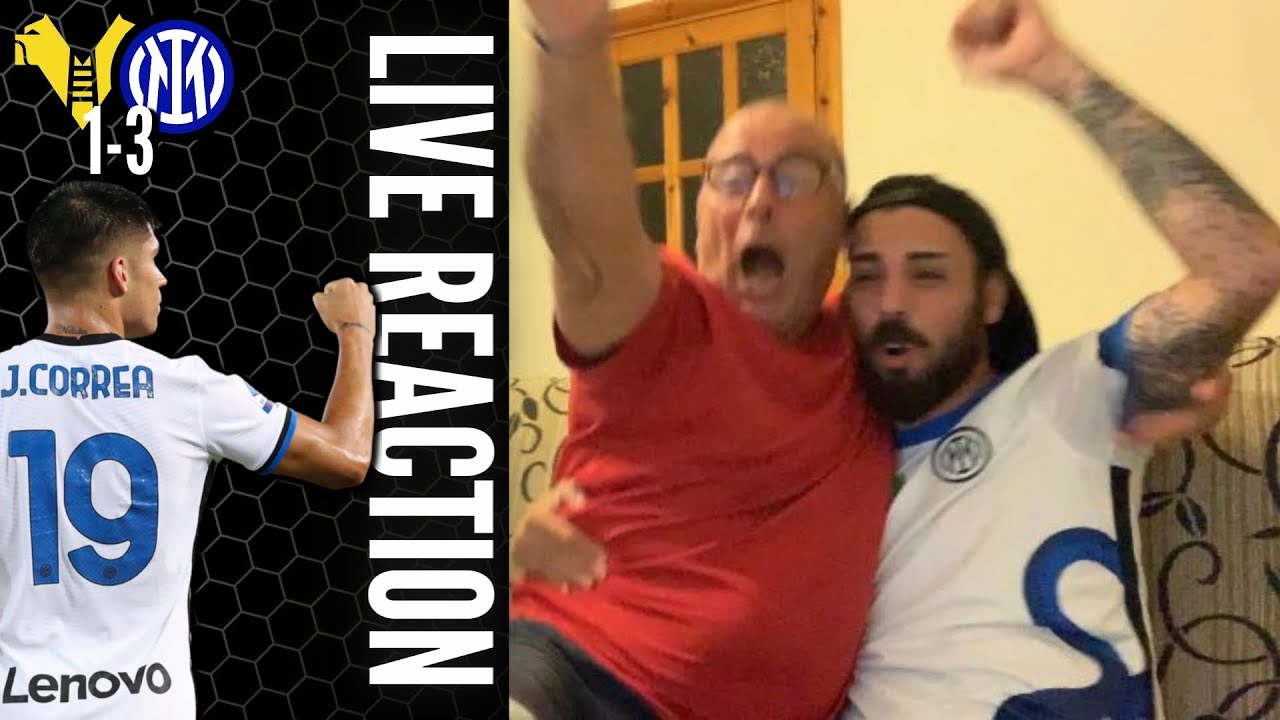 [LIVE REACTION HD!] CORREA CI FA IMPAZZIREEEEEEE! H.VERONA-INTER 1-3 E SI VOLA!
