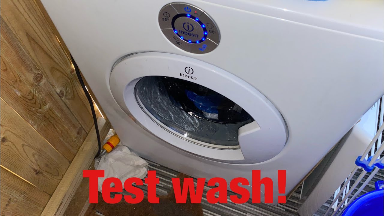 Indesit Moon SIXL145 washing machine || test wash: colour mix 40°