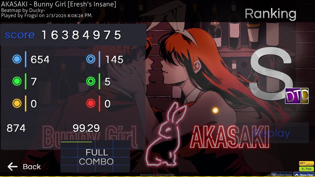osu! | AKASAKI - Bunny Girl 6☆ +HDDT FC