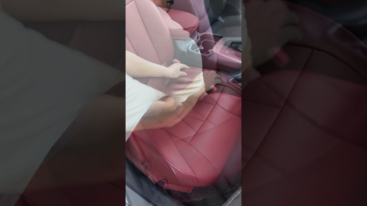 CustomCover Red Seat Covers for RAV4 Showcase 