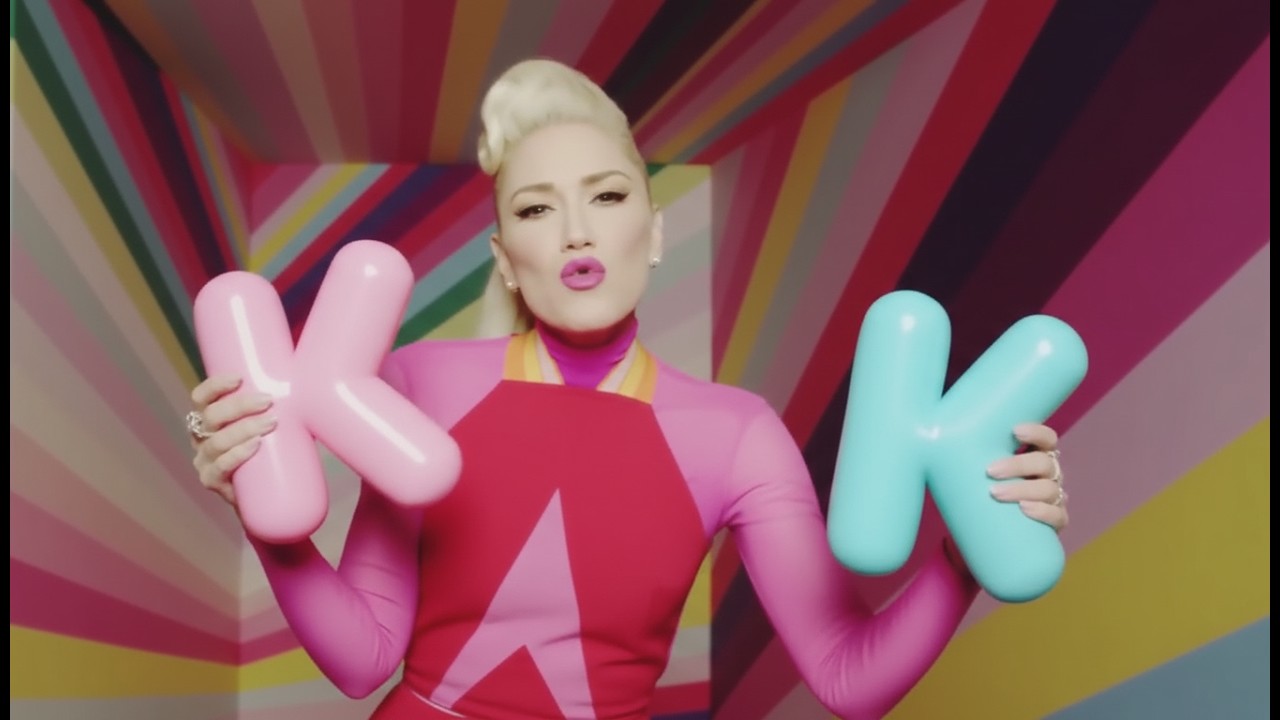 Kuu Kuu Harajuku Gwen Stefani holds letter K 3