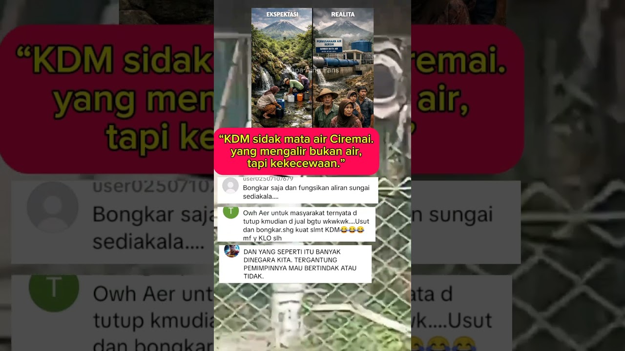 Di hadapan KDM, mata air Ciremai membuka luka.