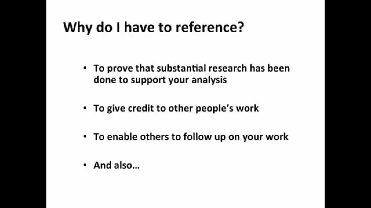 Harvard Referencing Tutorial