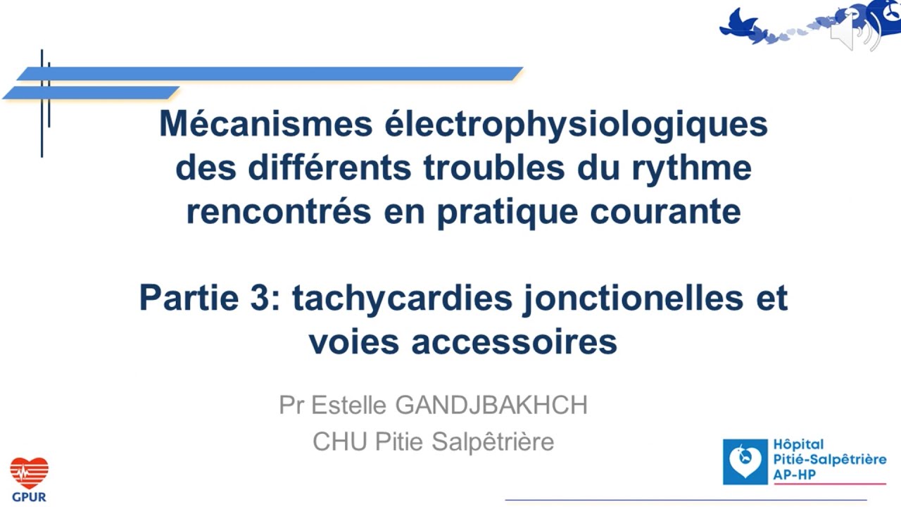 Mécanismes électrophysiologiques des arythmies: tachycardies jonctionelles et voies accessoires