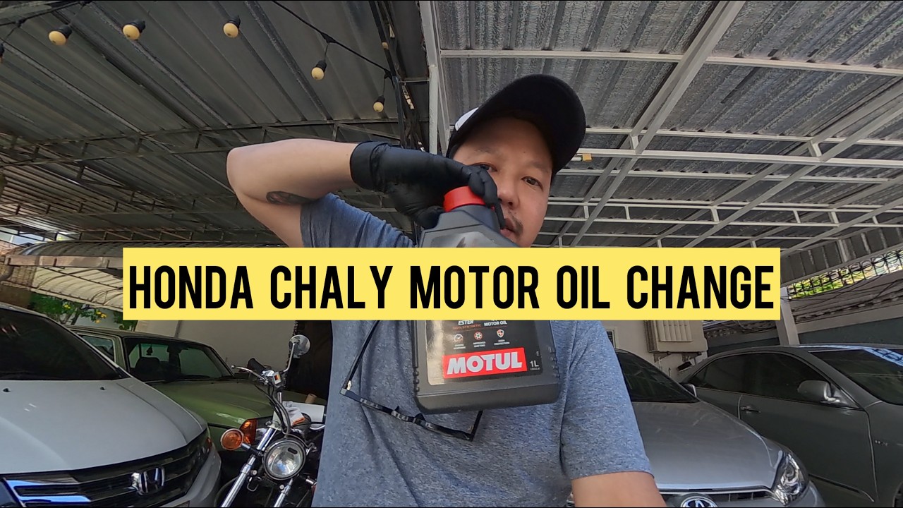 Honda Chaly Oil Change เปลี่ยนน้ำมันเครื่อง Honda Chaly #insta360 #hondachaly #motorcycle #minibike