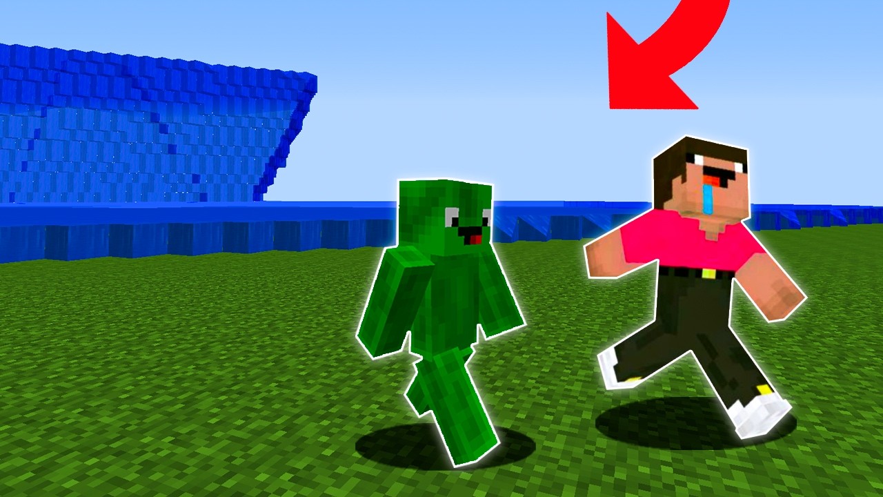 НУБ И ПРО ПРОТИВ ЦУНАМИ ИЗ СИНЕЙ ШЕРСТИ МАЙНКРАФТ КАК ВЫЖИТЬ НУБУ MINECRAFT ТРОЛЛИНГ ЛОВУШКА МУЛЬТИК