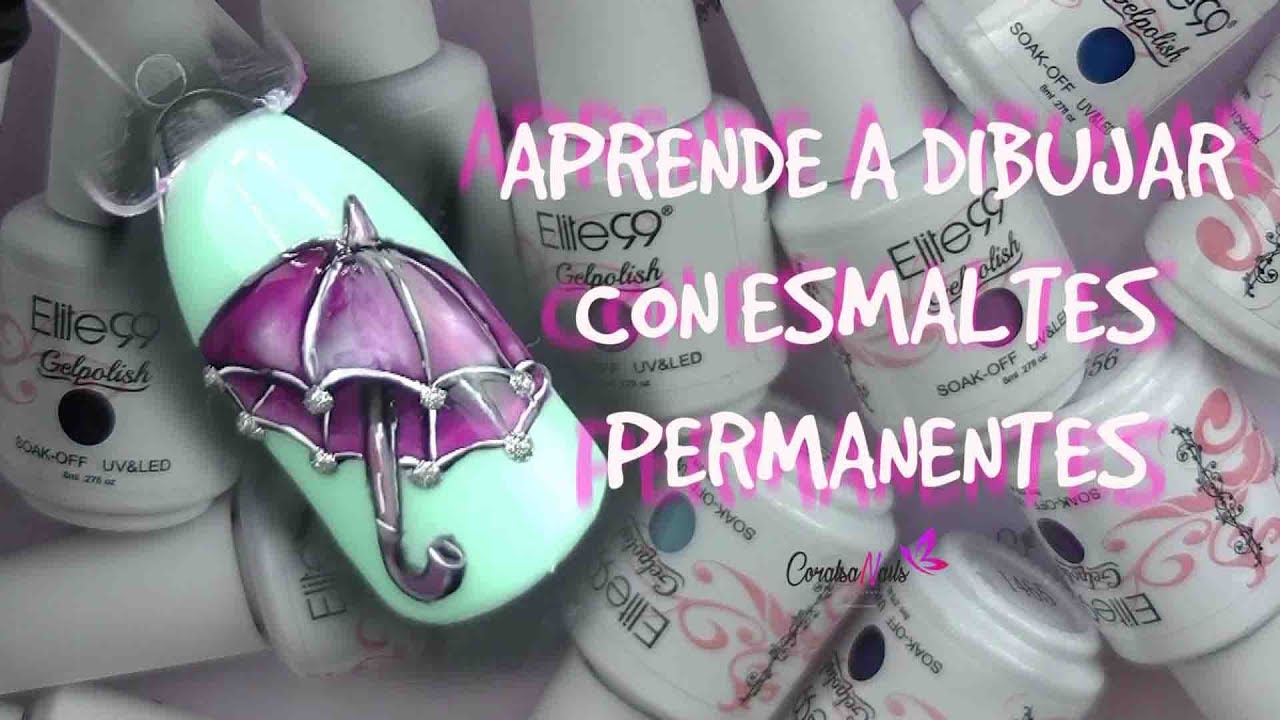 Dibujando con esmalte permanente. ELITE99  mi opinión