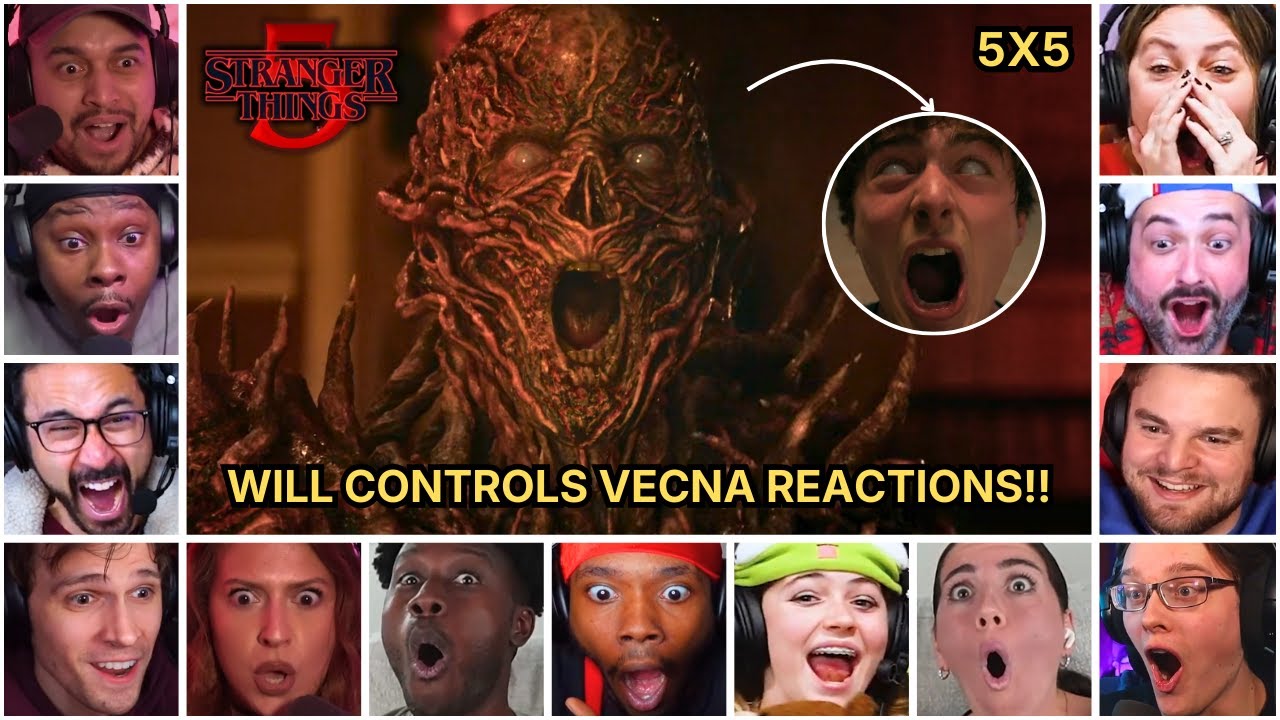 Reactors Reacting To Will Controls Vecna | Stranger Things 5x5 Reaction Mashup