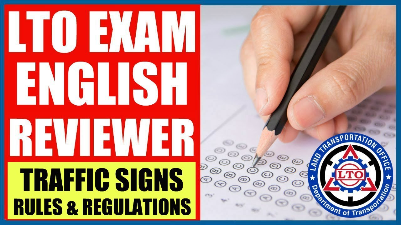 LTO EXAM ENGLISH REVIEWER | TRAFFIC SIGNS | RULES & REGULATIONS
