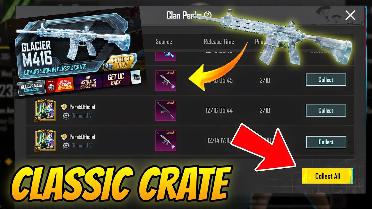 FINALLY😍 M416 GLACIER RETURN IN CLASSIC CRATE IN BGMI ??? FREE M416 GLACIER CONFIRMED BY BGMI TEAM