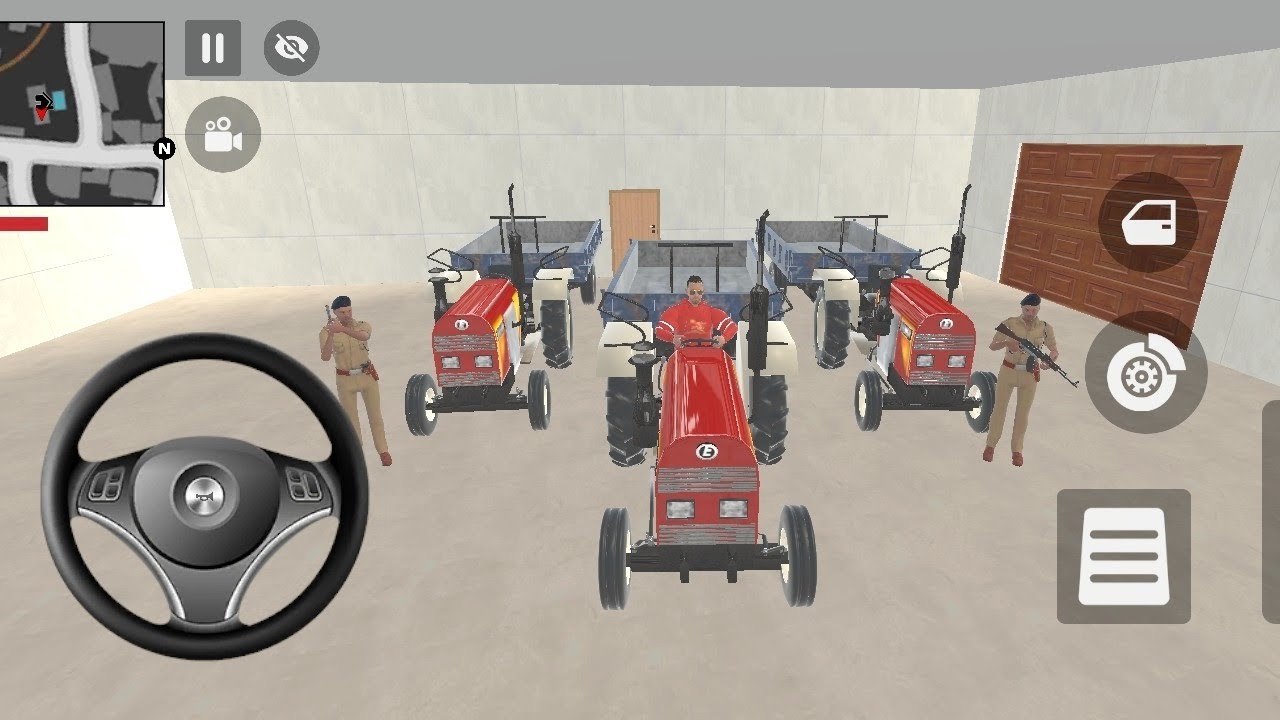 3️⃣🚜🚜🚜 Troctors Park 💥 in Garrage in Indian 🇮🇳 Theft auto Shimlutor Game 🎮