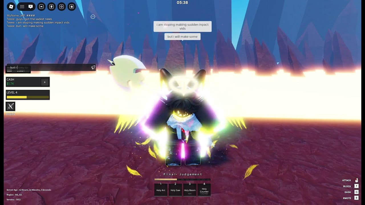 I am going to stop makeing sudden inpact vids for now :C