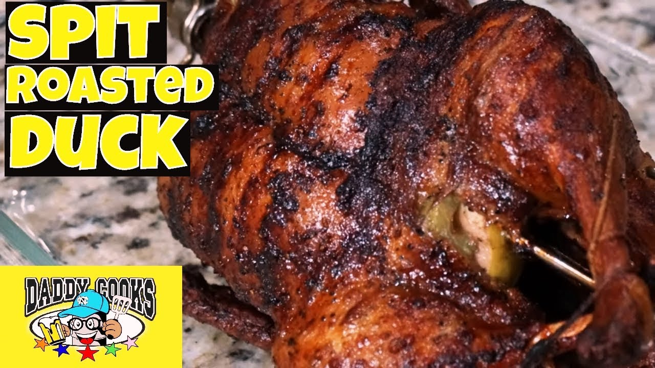 Charcoal Spit Roasted Duck