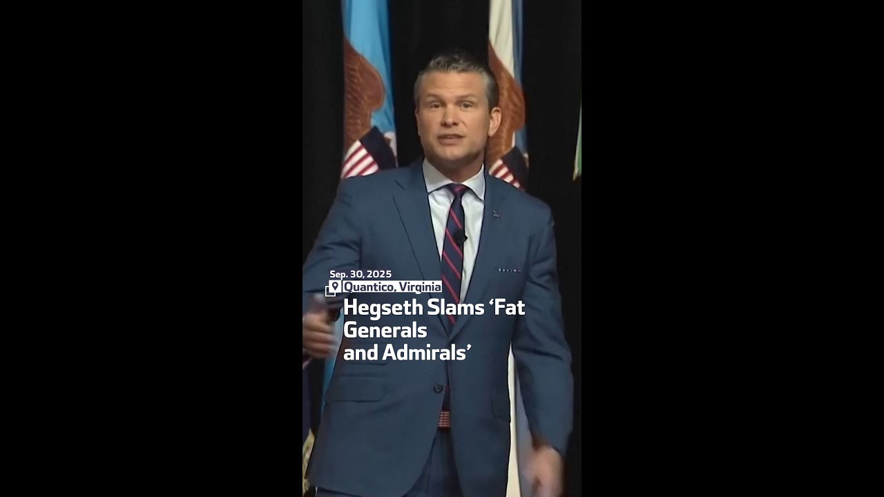 Hegseth Slams &lsquo;Fat Generals and Admirals&rsquo;