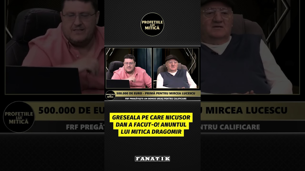 Greseala pe care Nicusor Dan a facut-o! Anuntul lui Mitica Dragomir