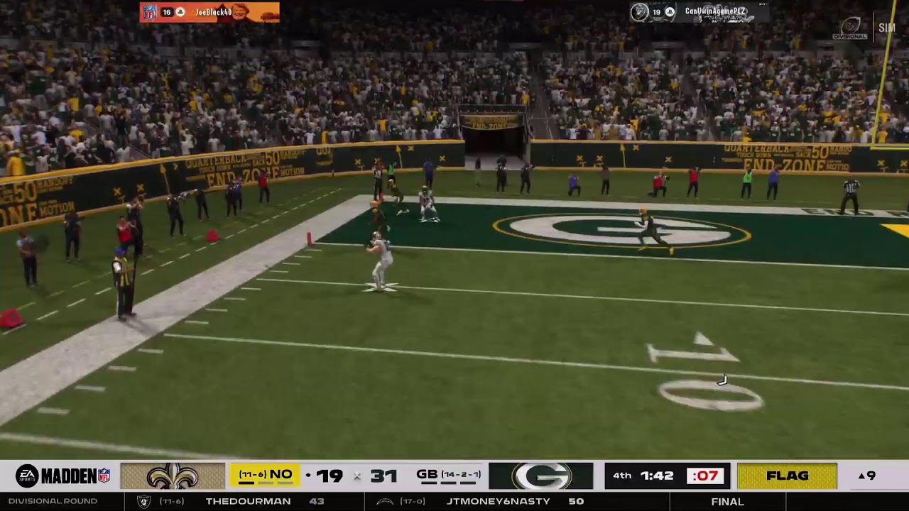 Saints vs Packers