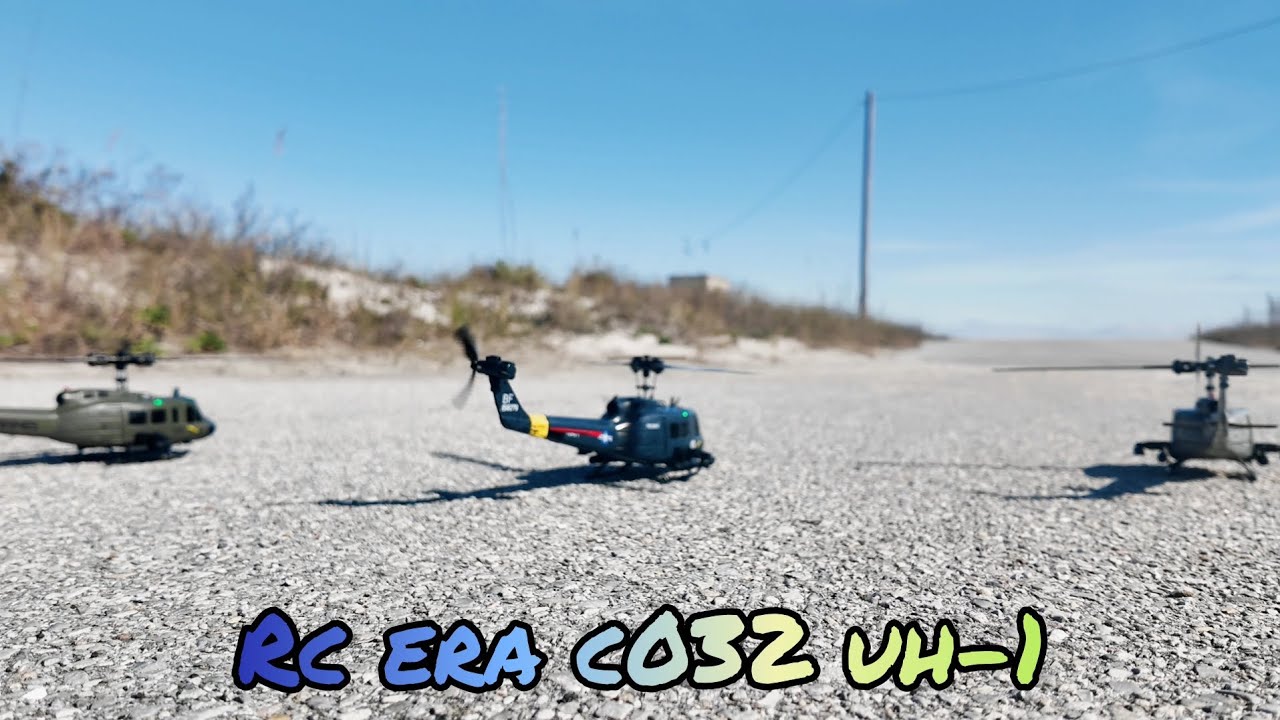 Fleet of RC ERA C032 UH-1 #rc #helicopter #fun #hobby #fyp