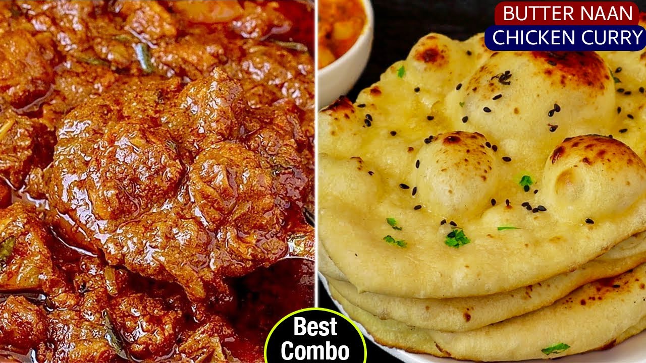 ஸ்டார் ஹோட்டல் சுவையில் வீட்ல செய்ங்க😋| Butter Naan with Tasty Chicken Curry Chicken Curry | Naan