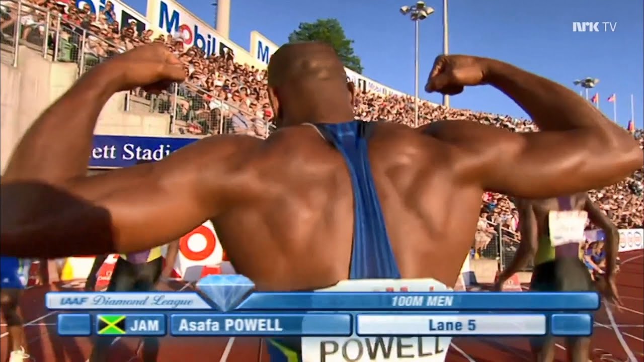 Asafa Powell Oslo 2010 : Men's 100m Wind PB No.1