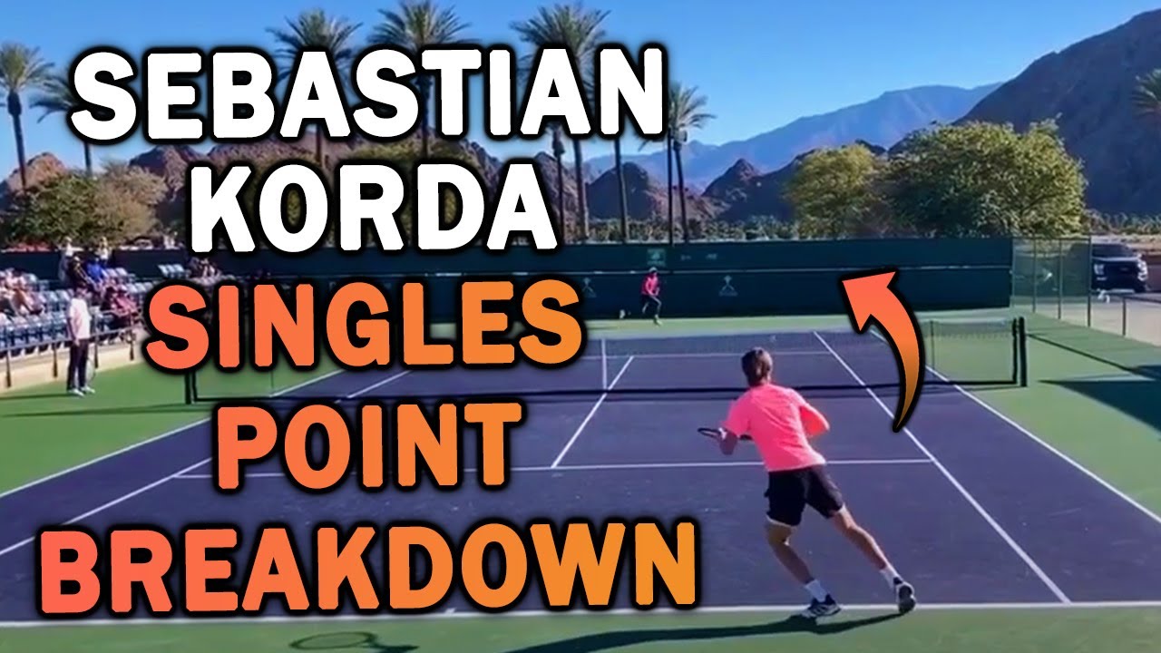 Sebastian Korda Singles Practice Point Breakdown- Pro Tennis Stategy