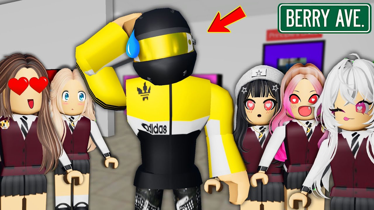 💖 HANDSOME Boy WON'T show FACE in school 1 | Bunny Berry Roblox