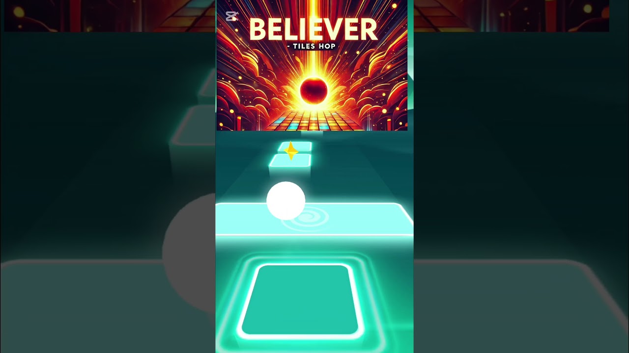 "Believer 🎵 | Tiles Hop Gameplay - Feel the Power of Music!"