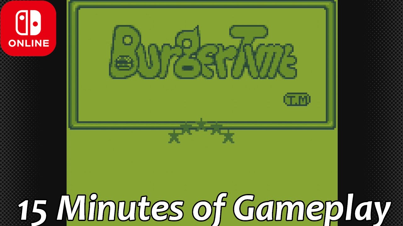 BurgerTime Deluxe (Gameboy) - 15 Minutes of Gameplay [Nintendo Switch Online]