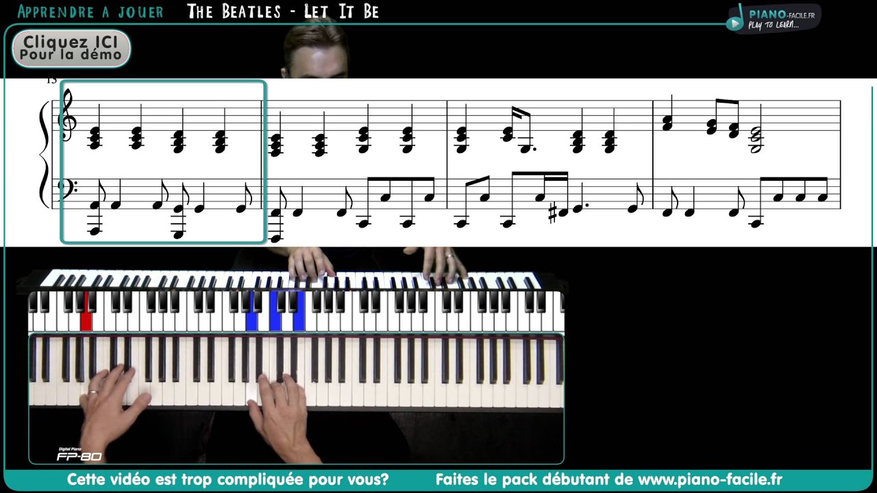 Let It Be - The Beatles - Tuto Cours PIano