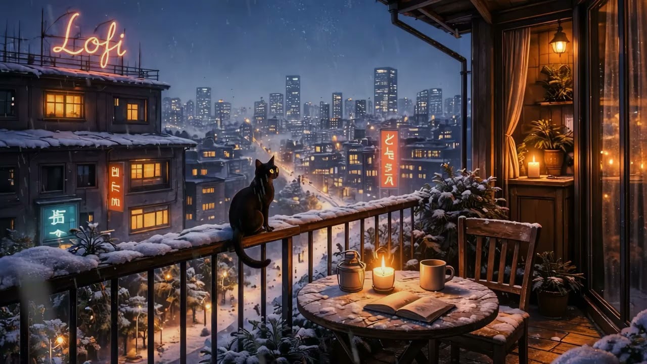 Snowy Tokyo Night Lofi ⛄️ Cozy Lofi Beats for Study, Relax & Sleep ❄️ Chill Lofi Music to Study