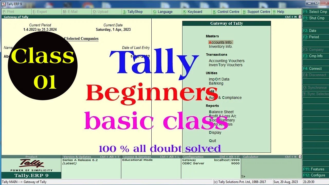 tally tutorial in hindi | tally | tally erp 9 | tally course | tally for beginners tally tutorial