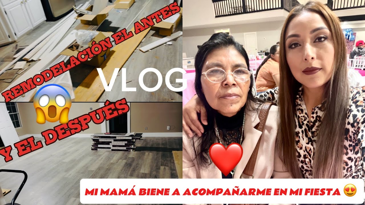😱ASI VA QUEDANDO LA🏠 QUE ESTAMOS REMODELANDO+Mi MAMÁ BIENE A MI FIESTA🥳 🎉 