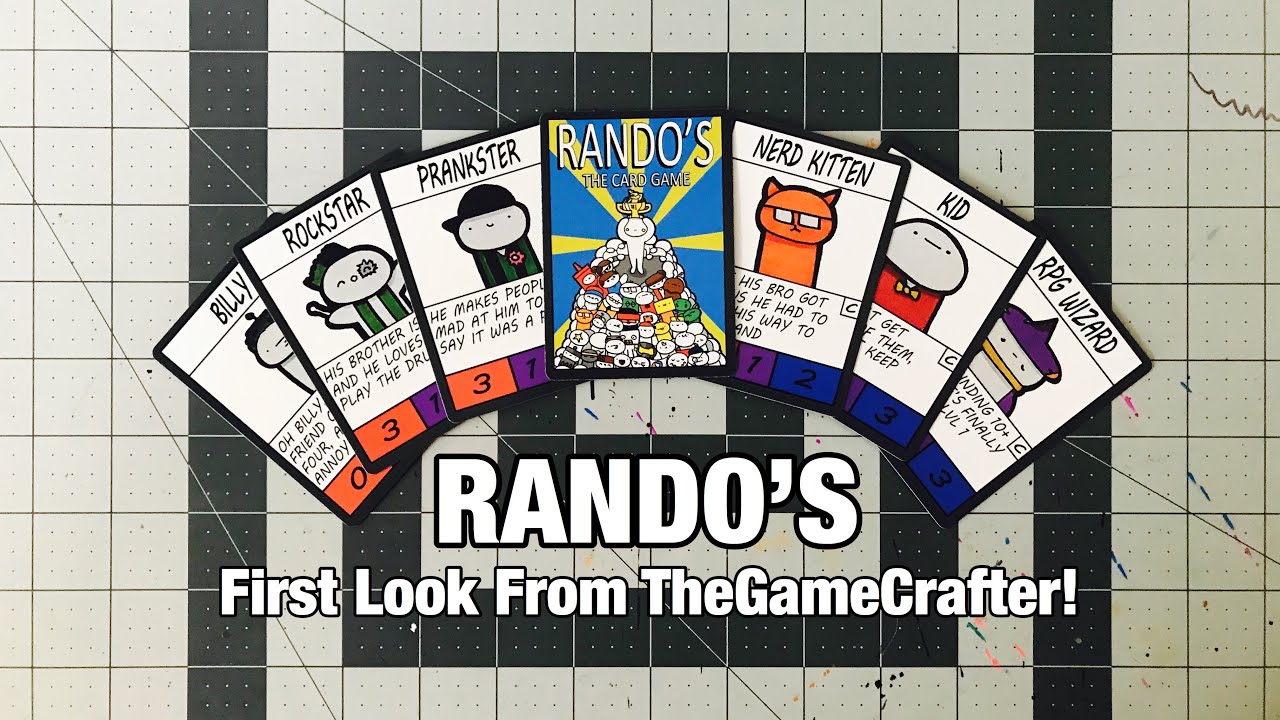 RANDO’S First Look From TheGameCrafter! | Homemade TCG
