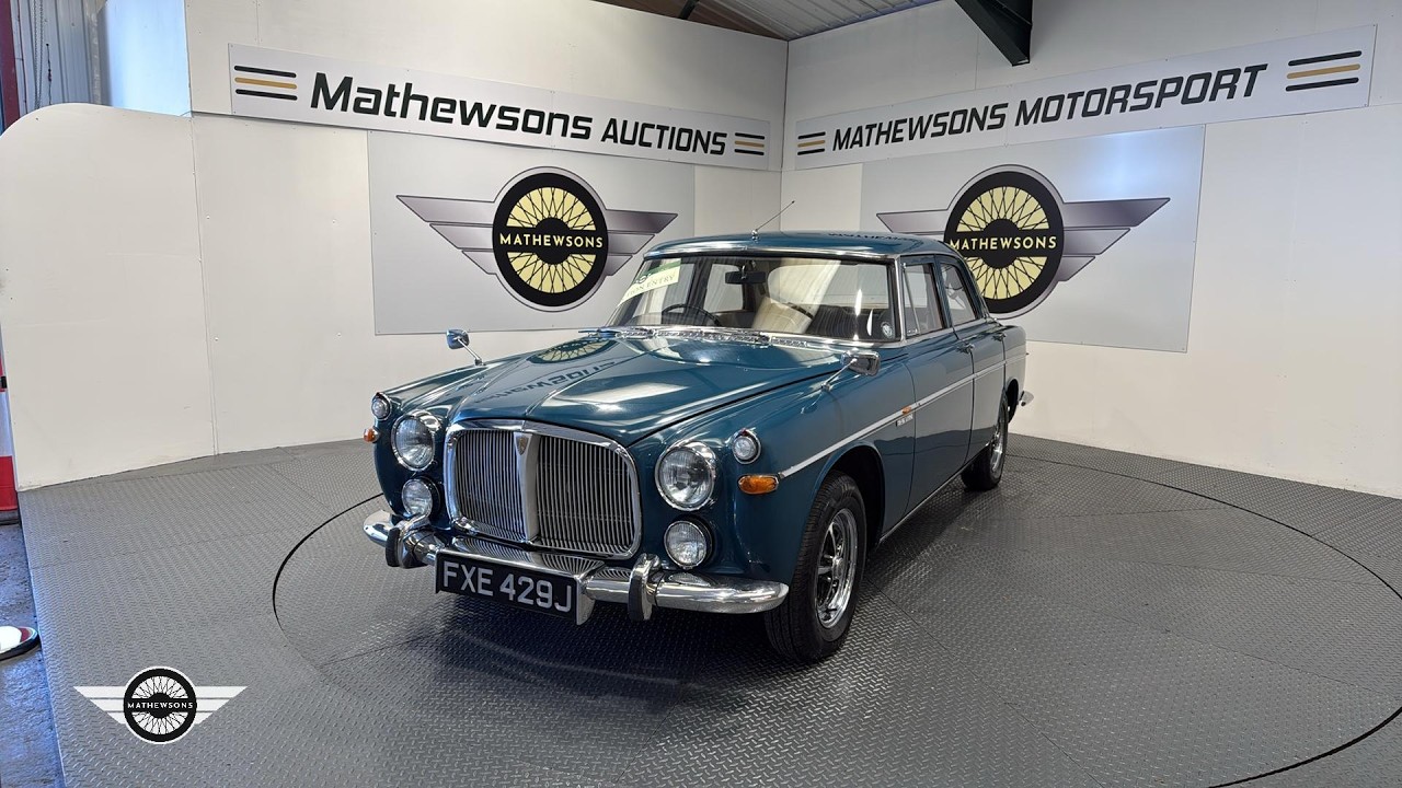 1971 ROVER 3.5 LITRE | Mathewsons Classic Cars | Auction: 11, 12, 13 March 2026