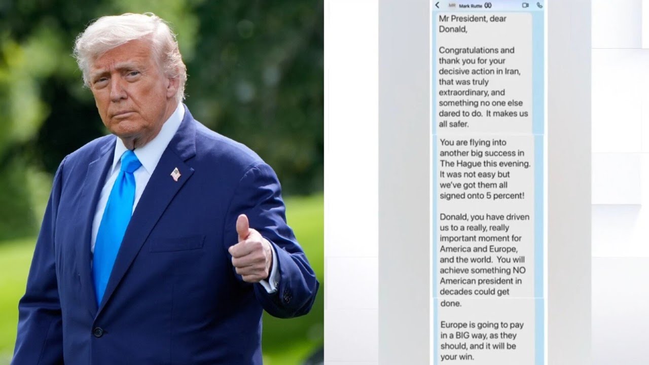 Donald Trump shares private messages of praise from the NATO Secretary General