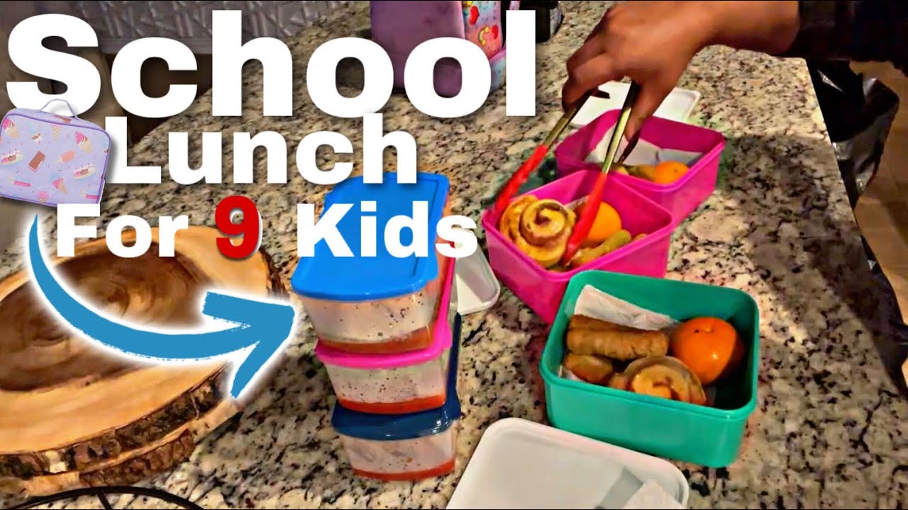 Pack with me SCHOOL Lunch For my 9 Kids