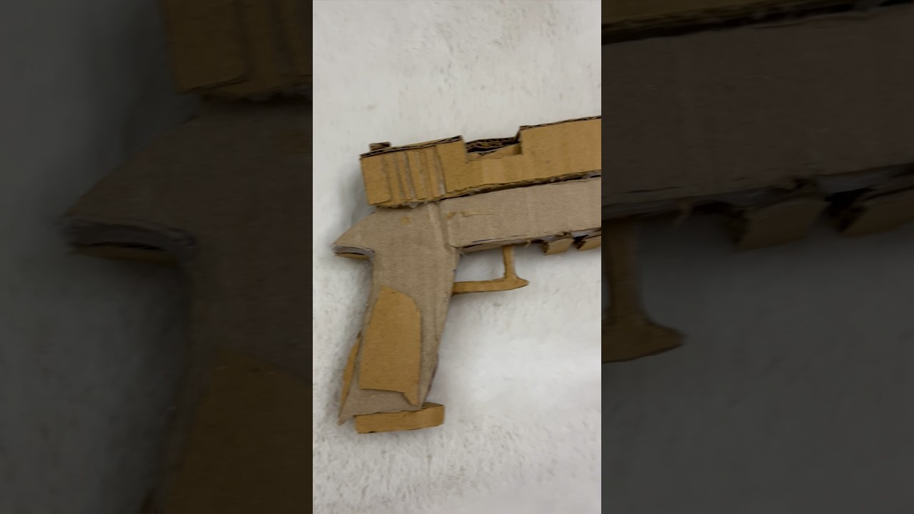 Cardboard P250 Tutorial with all dimensions&hellip; #tutorial #cardboard #gun #cardboardcraft