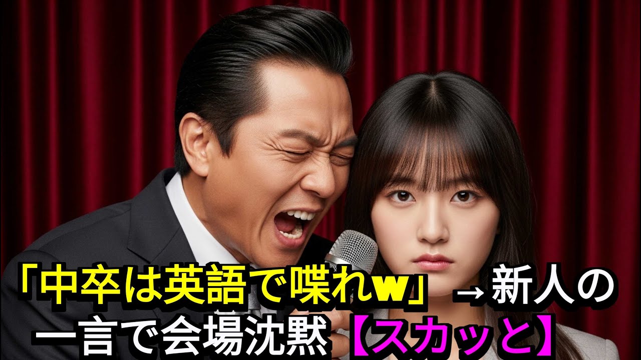 中学時代のいじめっ子御曹司から新入社員スピーチで嘲笑される女性。「中卒は日本語も不自由だから英語でも使う？w」直後、彼女のスピーチを一言聞いただけで会場全員が凍りついた【感動する話】#スカッとする話